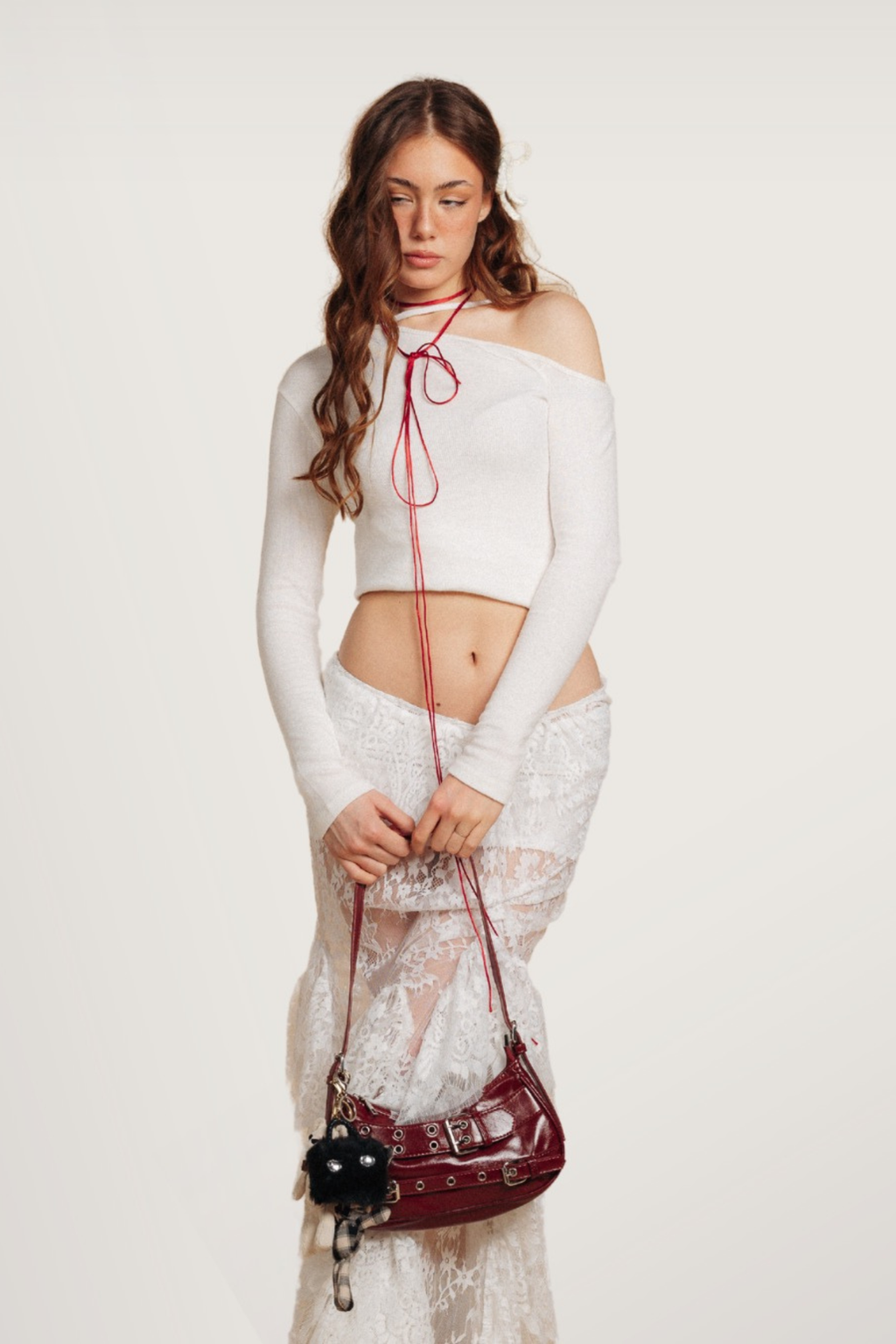 Angel Bowknot Top White