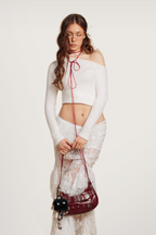 Angel Bowknot Top White