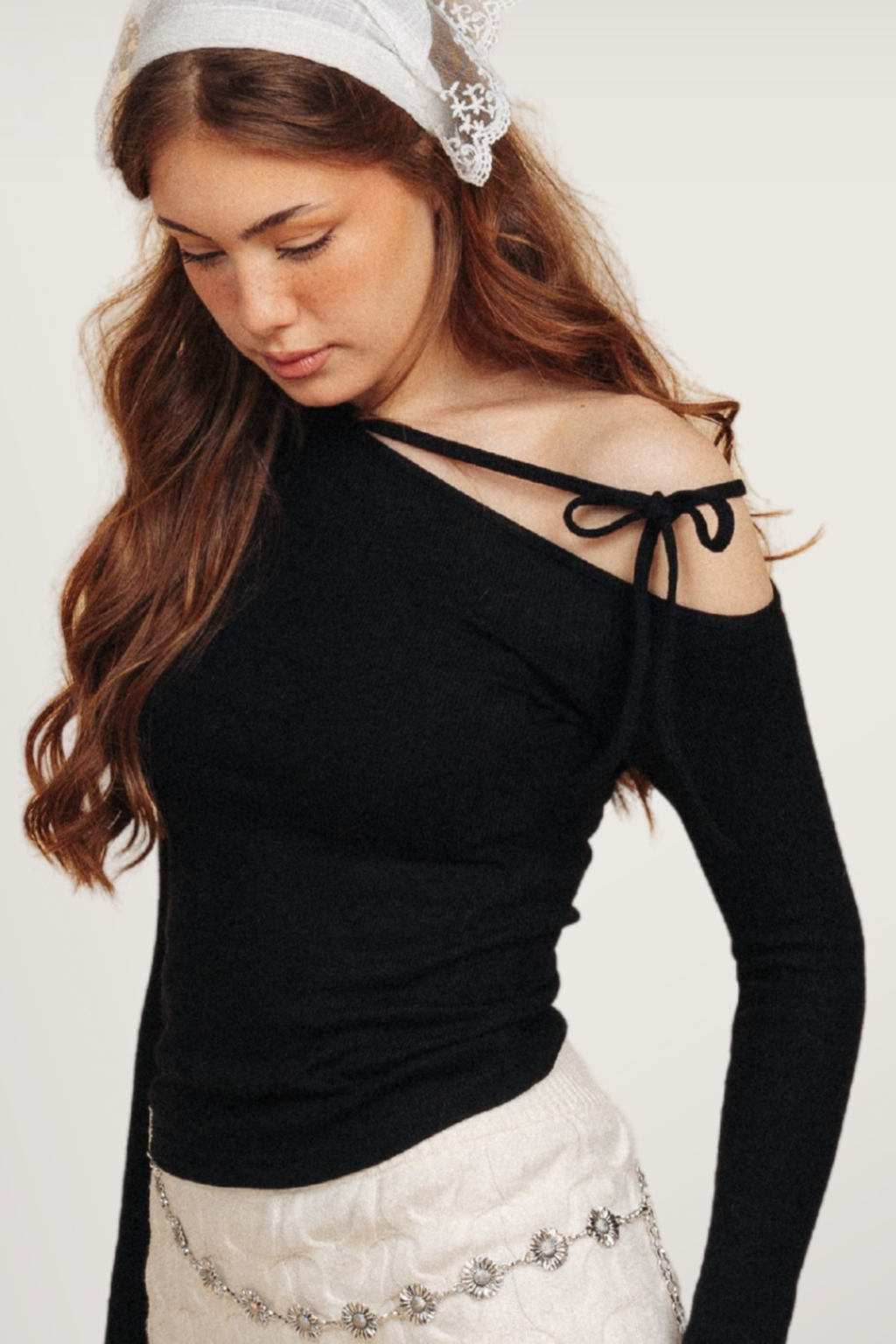 Angel Bowknot Top Black